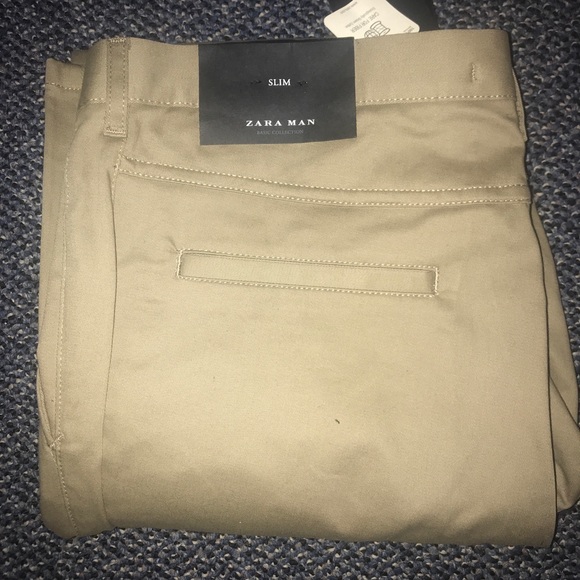 Zara Slim Fit Khakis/Chino pants (Brand New) - Picture 1 of 3